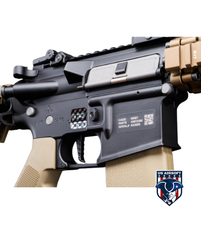 EMG x Daniel Defense MK18 SA-E19 EDGE Airsoft AEG Rifle - Specna Arms w/ HAL 2 MOSFET (Color: Chaos Bronze)
