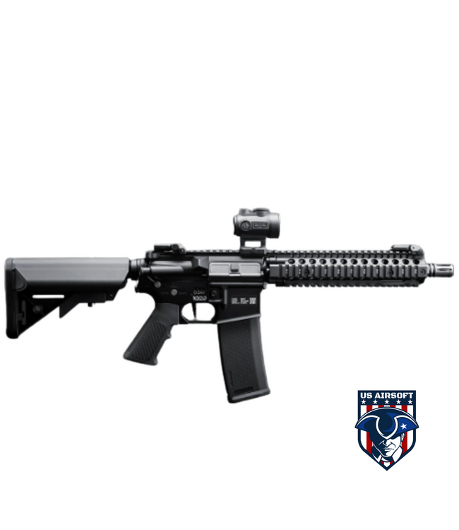 EMG x Daniel Defense MK18 SA-E19 EDGE Airsoft AEG Rifle - Specna Arms w/ HAL 2 MOSFET (Color: Black)