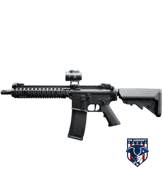 EMG x Daniel Defense MK18 SA-E19 EDGE Airsoft AEG Rifle - Specna Arms w/ HAL 2 MOSFET (Color: Black)
