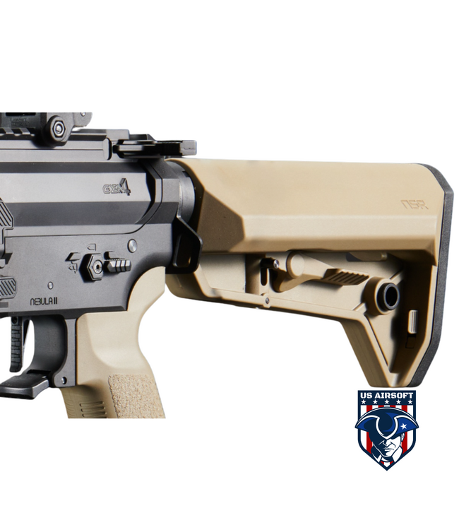 Lancer Tactical Gen 4 Stalker M4 AEG Airsoft Rifle - (Tan) - 10"