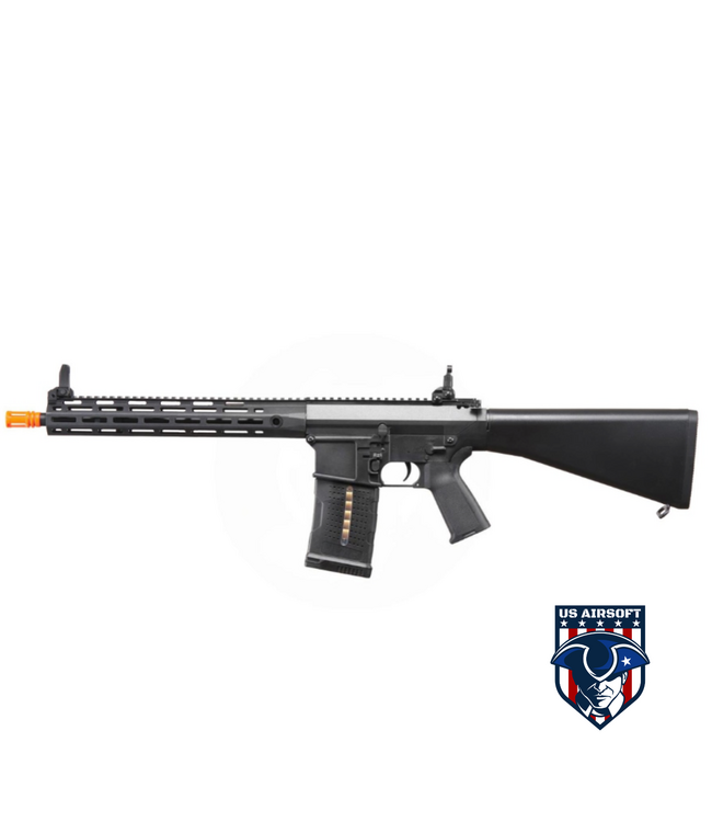 Lancer Tactical Battle X AEG Airsoft Rifle w/ Fixed Stock & MLOK Handguard - (Black)