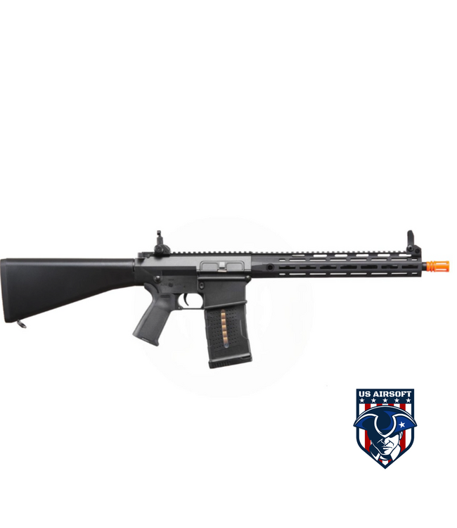 Lancer Tactical Battle X AEG Airsoft Rifle w/ Fixed Stock & MLOK Handguard - (Black)