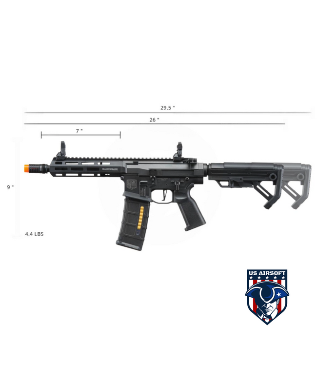 Bo Manufacturer Diamondback Licensed DB15 AP305 7" Airsoft AEG Rifle