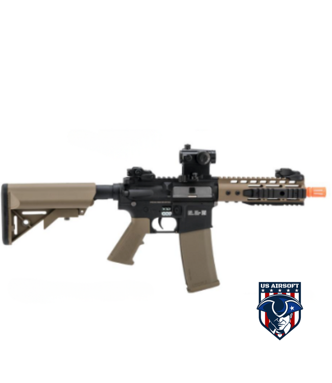 Specna Arms FLEX Series M4 AEG w/ GATE X-ASR & Battery Package (Model: M4 PDW Keymod / 2-Tone Black & Tan)