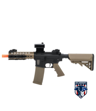 Specna Arms Specna Arms FLEX Series M4 AEG w/ GATE X-ASR & Battery Package (Model: M4 PDW Keymod / 2-Tone Black & Tan)