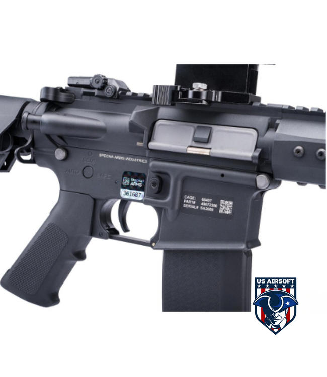 Specna Arms FLEX Gen.2 Series M4 Airsoft AEG Rifle with GATE X-ASR (Model: 10" KeyMod Carbine / Black)