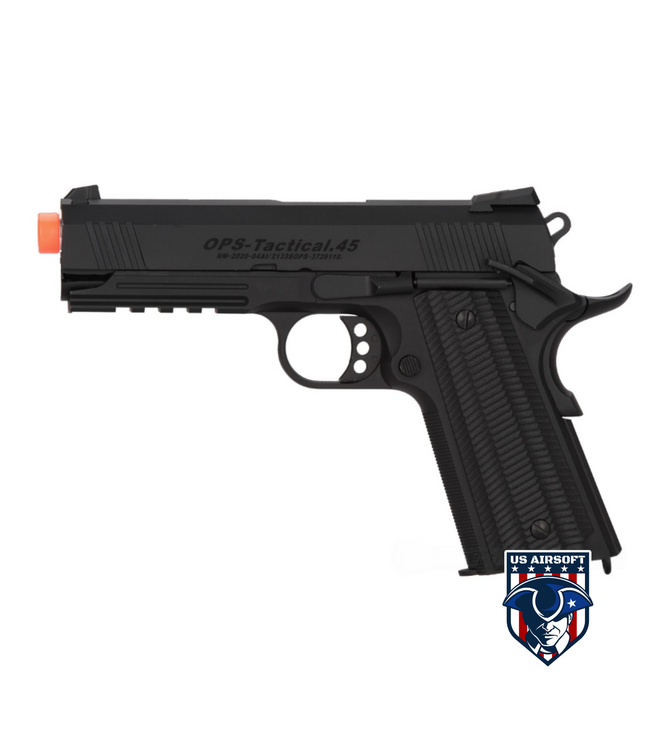Golden Eagle MF 3332 OTS Tactical .45 Gas Blowback Airsoft Pistol - BLACK