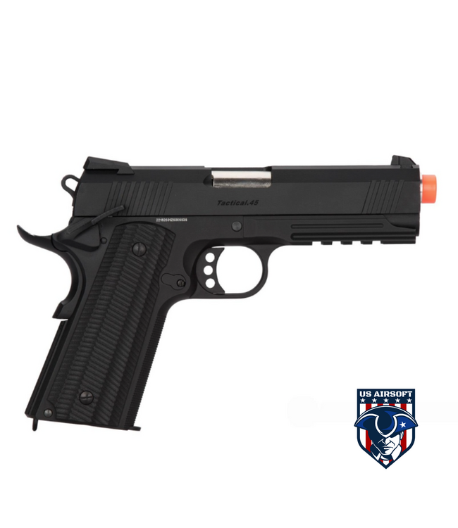 Golden Eagle MF 3332 OTS Tactical .45 Gas Blowback Airsoft Pistol - BLACK