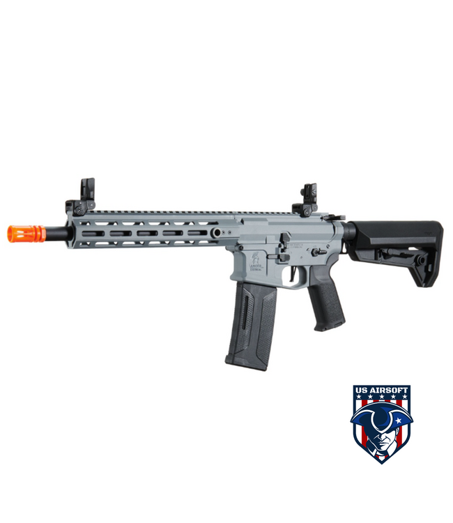 Lancer Tactical Gen 2 Hellion M-LOK 10" M4 AEG w/ Ambidextrous NSR Receiver & NSR Stock - GRAY
