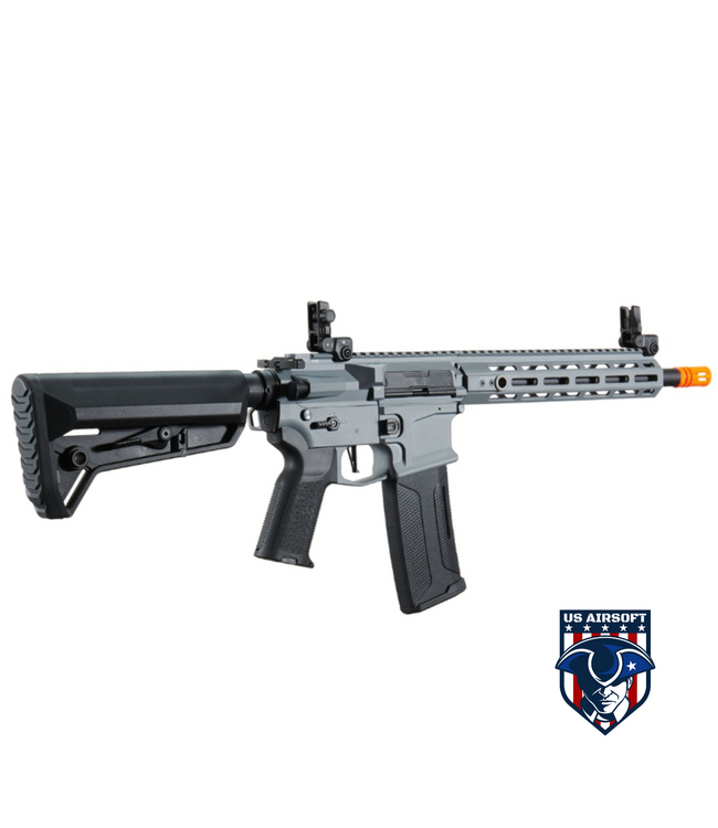 Lancer Tactical Gen 2 Hellion M-LOK 10" M4 AEG w/ Ambidextrous NSR Receiver & NSR Stock - GRAY