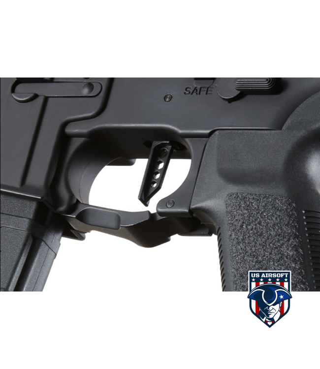 Lancer Tactical Low FPS Viking 7" M-LOK Proline Series M4 Airsoft Rifle w/ Crane Stock (Color: Black)