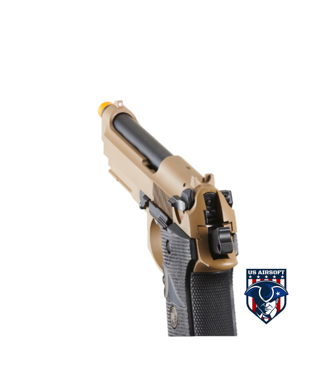 WE-Tech M9A1 Navy Gas Blowback Airsoft Pistol with No Markings (Color: Tan)