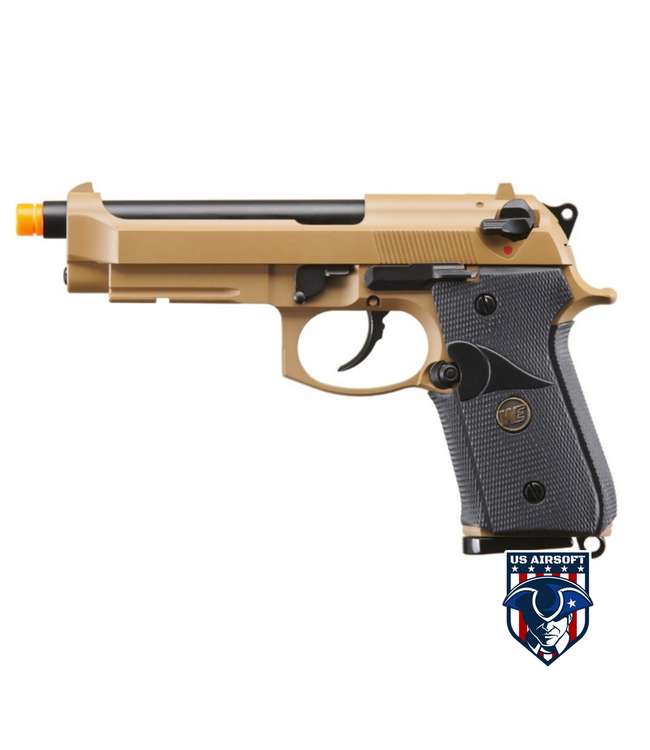 WE-Tech M9A1 Navy Gas Blowback Airsoft Pistol with No Markings (Color: Tan)