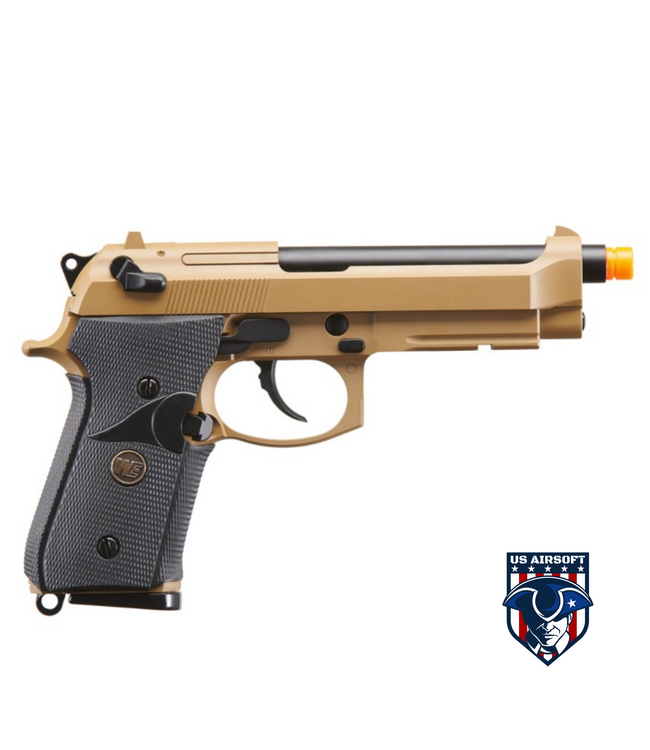 WE-Tech M9A1 Navy Gas Blowback Airsoft Pistol with No Markings (Color: Tan)