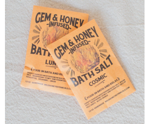 gem and honey infused bath salt