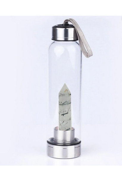 Crystal Water Bottle | Rutilated Quartz