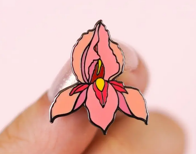 Enamel Pin | Pussy Flower-2