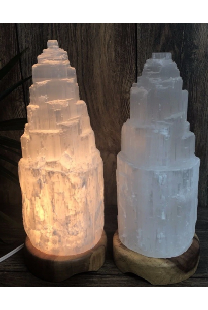 Selenite Iceberg Lamp | Large
