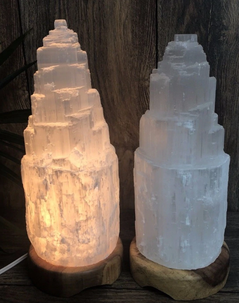 Selenite Iceberg Lamp | Large-1