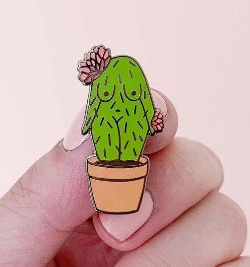 Enamel Pin | Cactus Girl-1