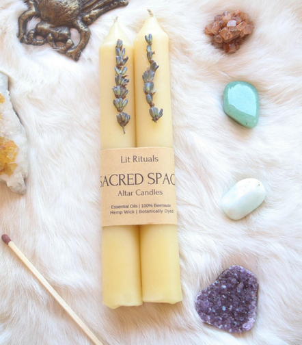 Sacred Space | Beeswax Altar Candles-1