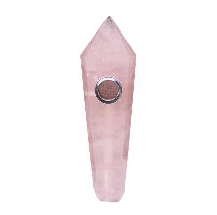 Crystal Pipe | Rose Quartz-1