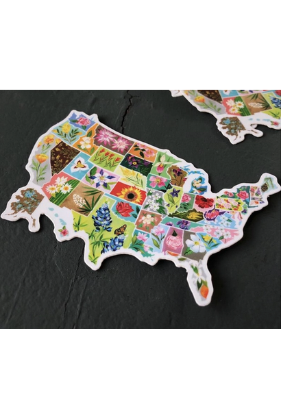 US State Flowers | Matte Vinyl Sticker