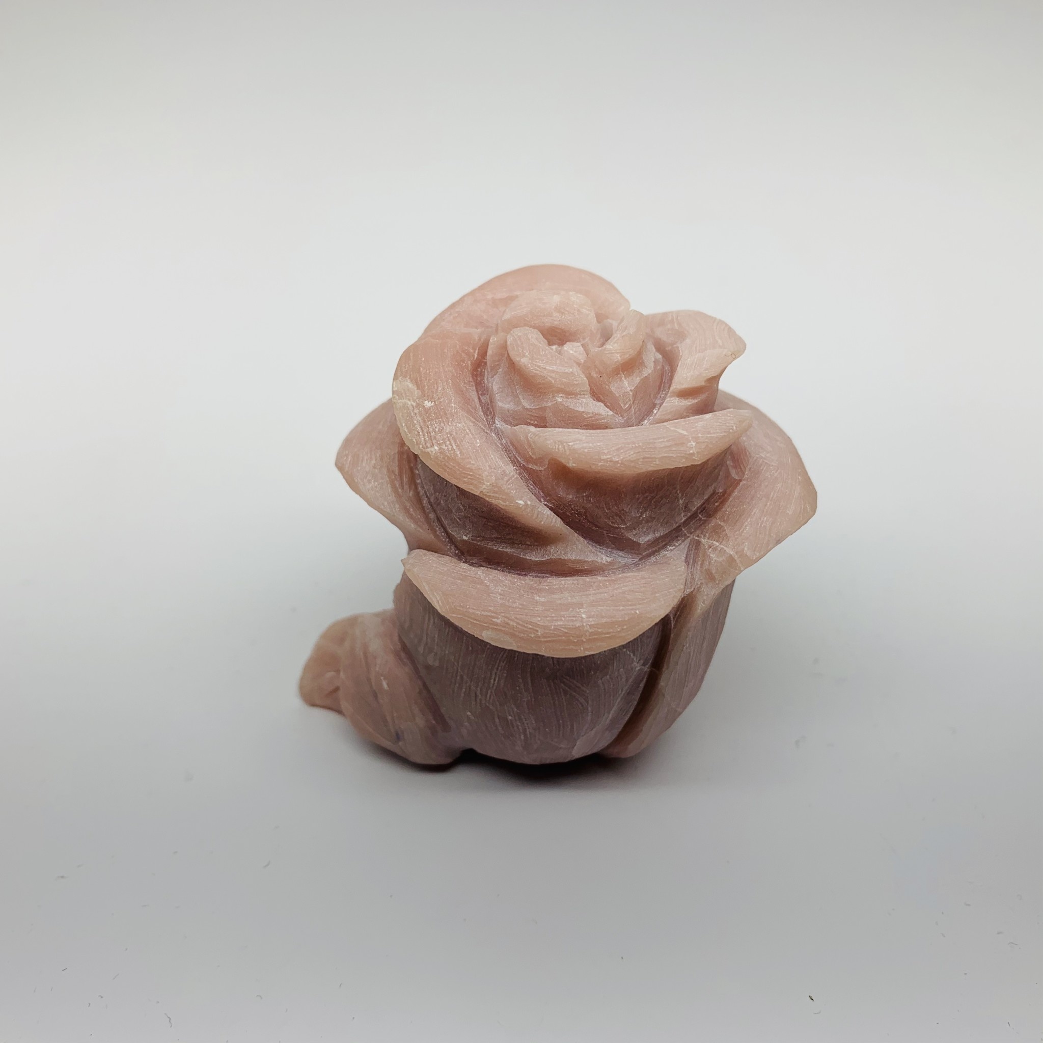 Pink Opal Rose Figurine-2
