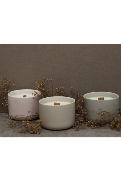 Decorative Clay Soy Candle | Harvest