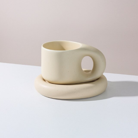 Ceramic Chunky Mug Set | Apricot-1