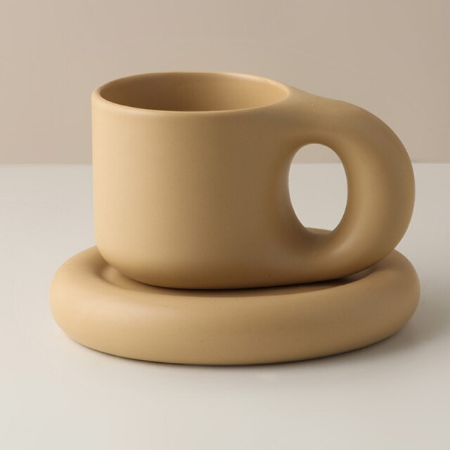 Ceramic Chunky Mug Set | Taupe-1