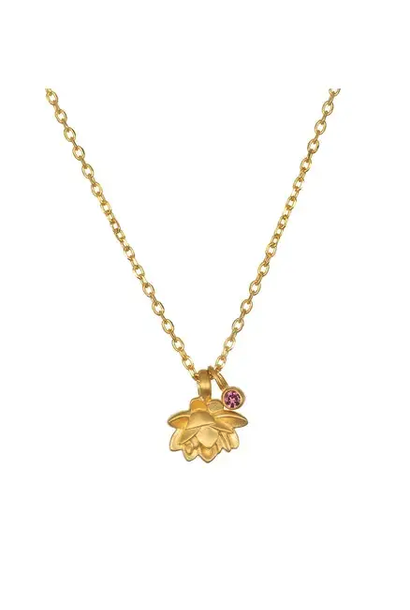 Necklace | Pink Tourmaline Lotus