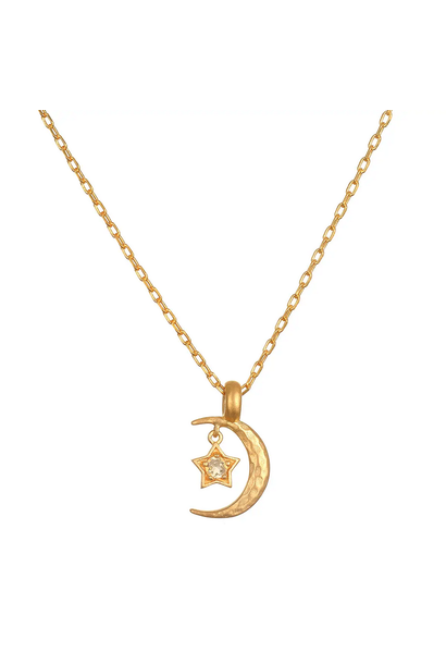 Necklace | Citrine Star Moon