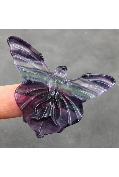 Crystal Butterfly | Rainbow Fluorite