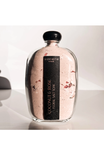 Coconut Milk & Rose Floral Salt Soak