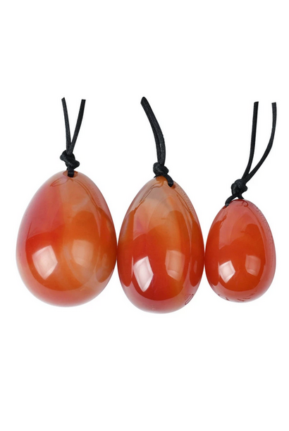 Yoni Eggs 3 Pack | Carnelian