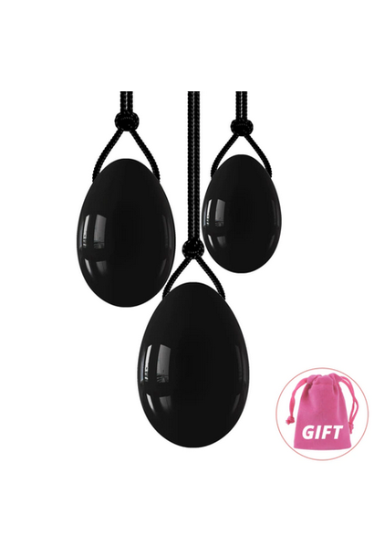 Yoni Eggs 3 Pack | Obsidian