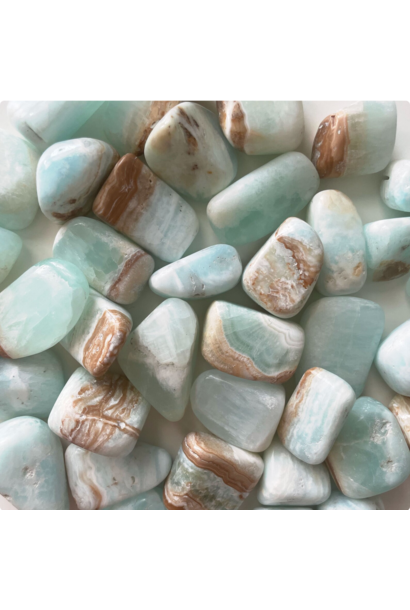 Tumbled Polished Stone | Carribean Calcite