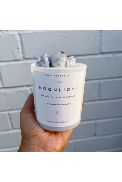 Crystal Infused Candle | MOONLIGHT