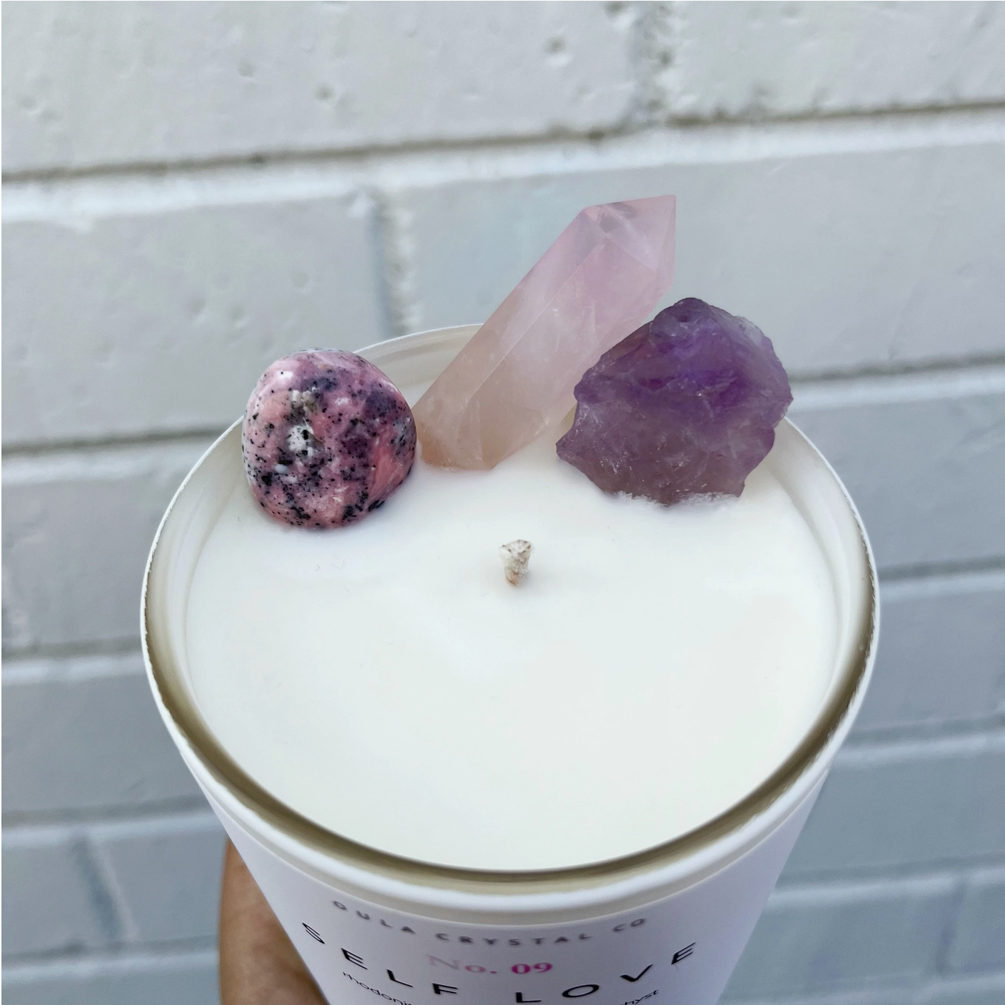 Crystal Infused Candle | SELF LOVE-1