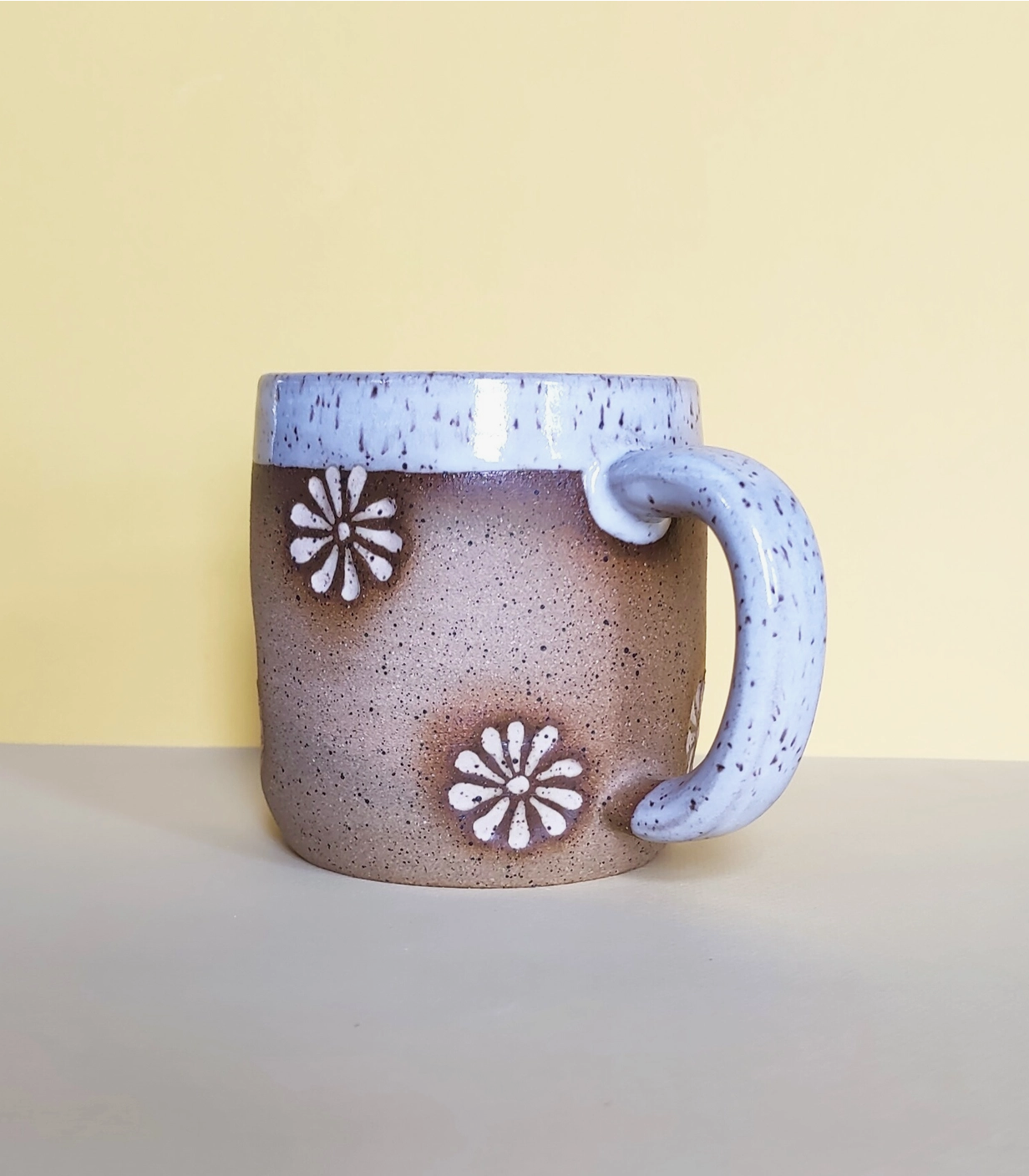 Hand Crafted Ceramic Mug - Lazy Daisy-3