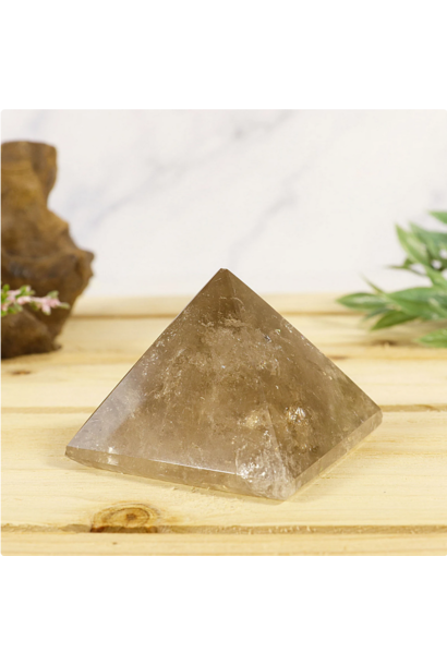 6228 - Crystal Pyramid - SMOKY QUARTZ - 30-35mm - smokey quartz