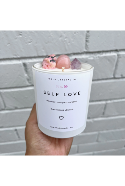 Crystal Infused Candle | SELF LOVE