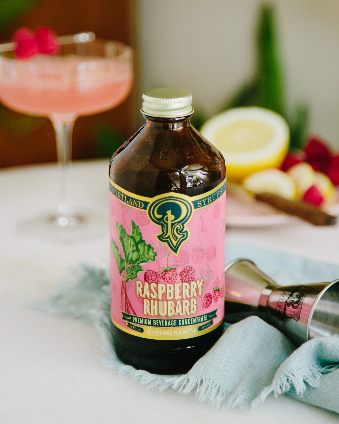 Cocktail Syrup | Raspberry Rhubarb-2