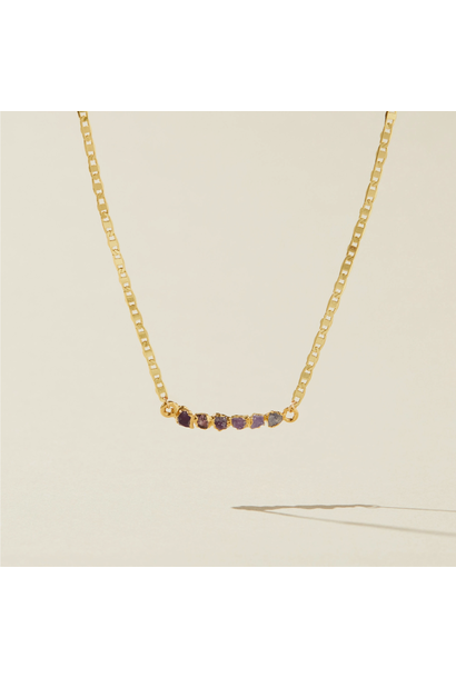Purple Ombre | Crystal Necklace