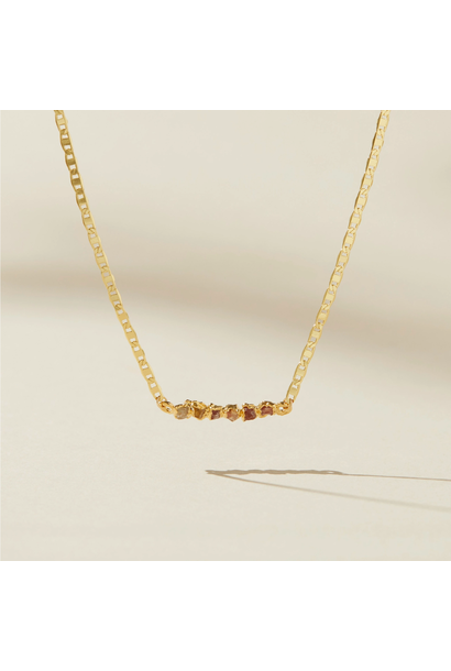 Orange Ombre | Crystal Necklace