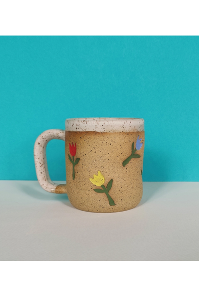 6534 - Ceramic Tulip Mug - 12oz - Hand Crafter - Osso Ceramics