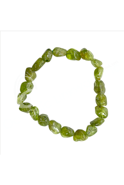 6545 - Tumbled Stone Bracelet - PERIDOT - 6-8mm Beads