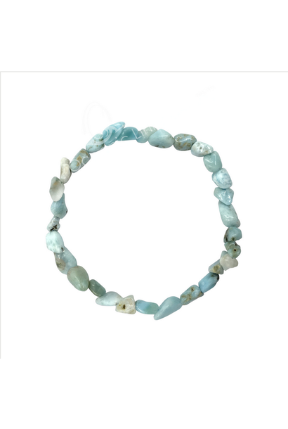 6546 - Tumbled Stone Bracelet - LARIMAR - 5-8mm Beads