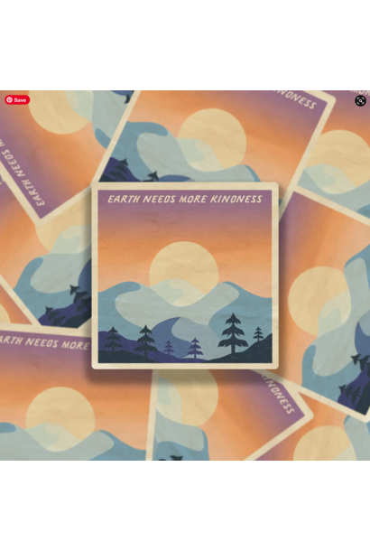 6566 - Sticker - Earth Needs More Kindness - SheeleyCo